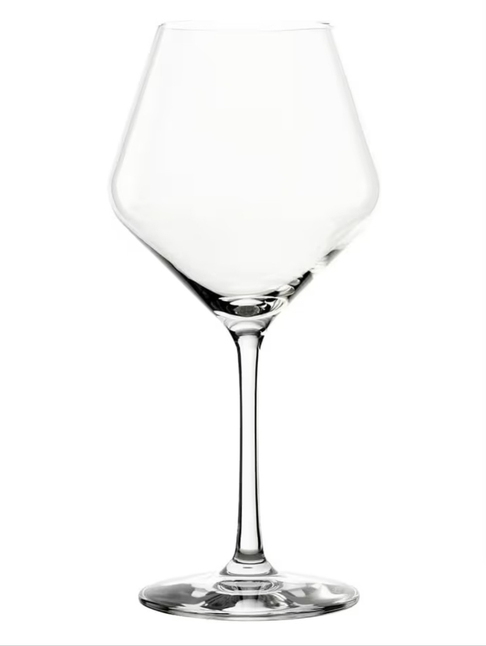 Pair of STOLZLE Burgandy Wine Glasses